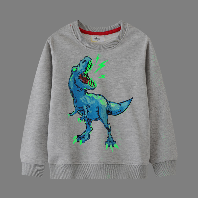 Fashion Dinosaur Cotton Hoodies & Sweaters display picture 1