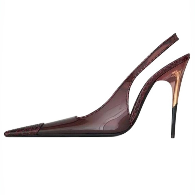 Open-Toe Color-Blocked Mature Style Ultra-Thin Heel Sandals 2026 New Fashion Runway Backless High-Heeled Pointed-Toe Women's Shoes Open-Toe Color-Blocked Mature Style Ultra-Thin Heel Sandals 2026 New Fashion Runway Backless High-Heeled Pointed-Toe Women's Shoes