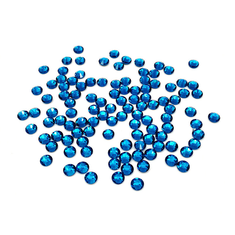 Color redondo taladro de fondo plano accesorios de ropa taladro de uñas accesorios taladro de vidrio DIY taladro de vidrio de color decoración manual