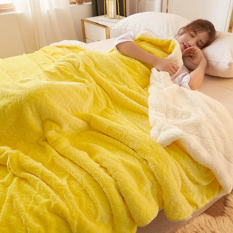 Coral sheet, flannel winter double-sided duvet, increased thickness