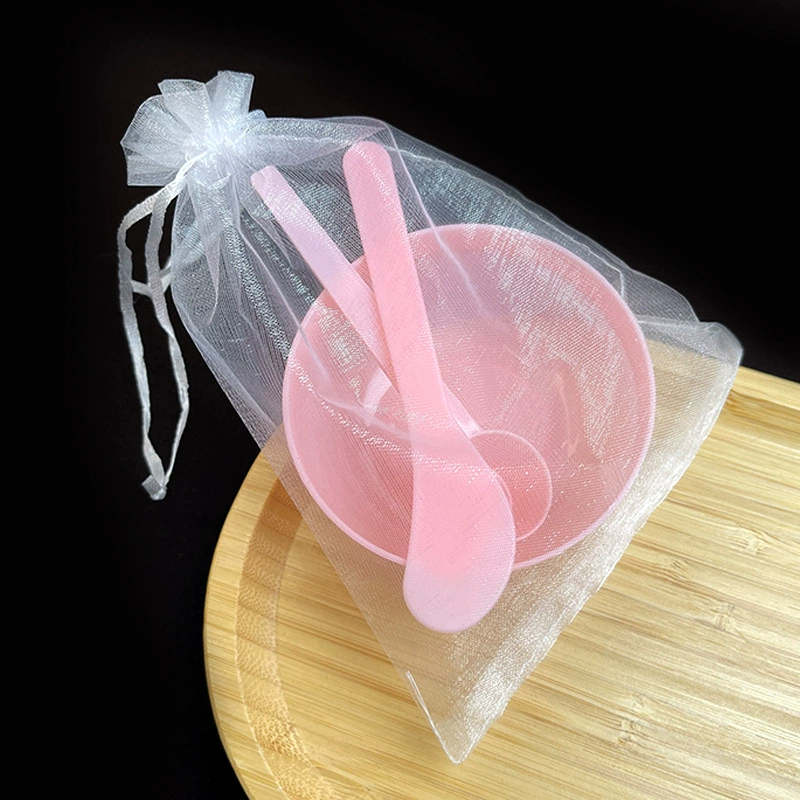 Plastic face mask, cosmetic set in gift box for skin care, 3 piece set
