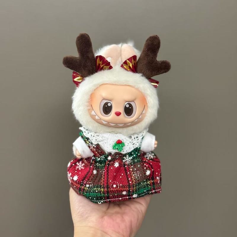 【衣類のみ】ラブブ labubu ベビー服 17cm ペンダント 1代目・2代目 ビニールぬいぐるみ 服セット|undefined