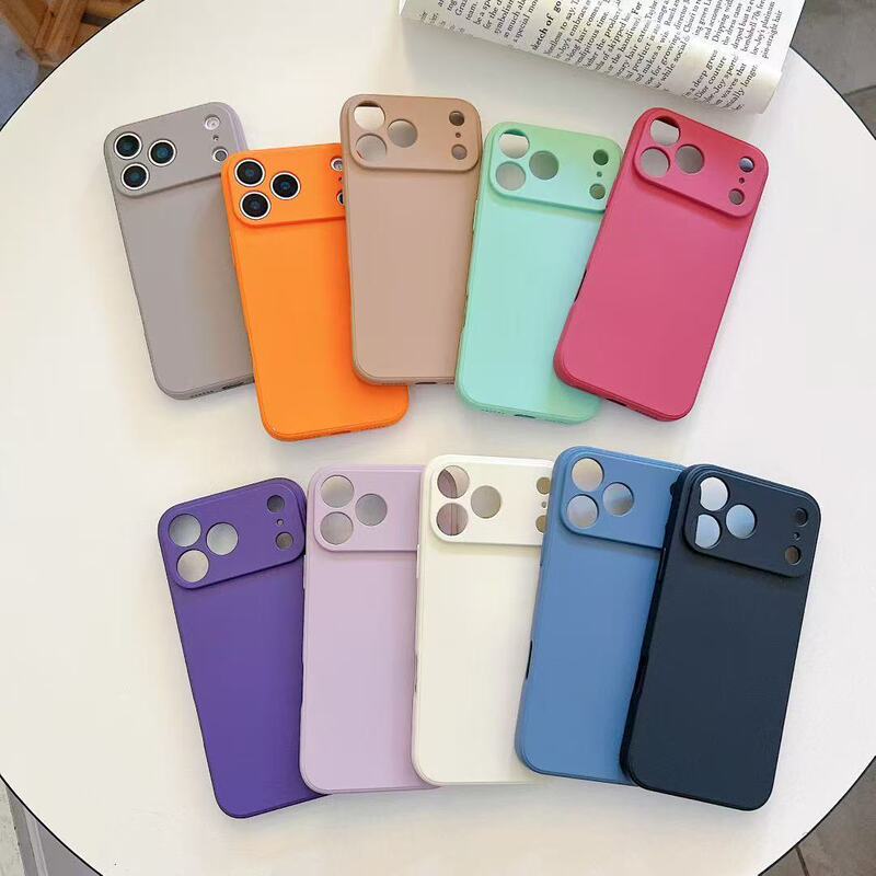 Suitable for Iphone17Pm Mobile Phone Case Apple 16Promax Ultra-Thin Liquid 14Pro 13 Silicone Protective Cover 15
