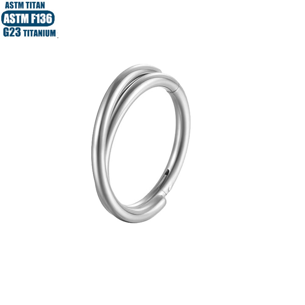 G23 Titanium Seamless Nose Ring Hoop Cross Earring for Cartilage Helix Tragus Piercing Jewelry detail image 10