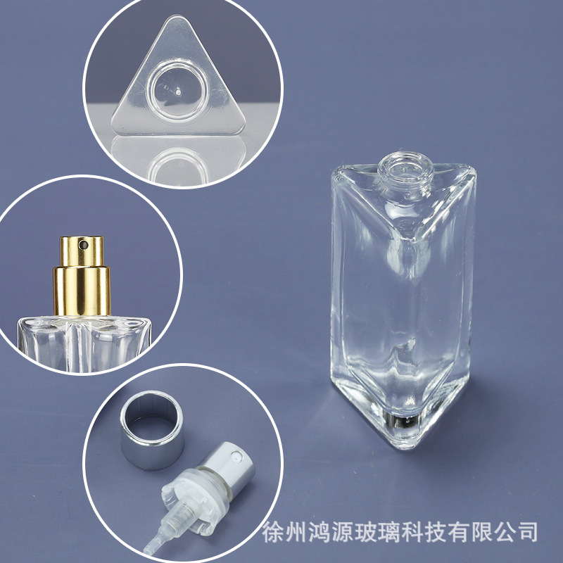 香水調剤ボトル卸売バヨネットガラス香水ボトル化粧品プレススプレーボトル透明香水ボトル裸ボトル|undefined