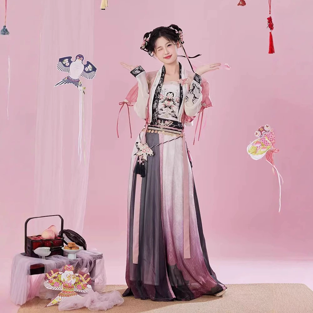 Новый весенний и летний [ветреный воздушный змей] Hanfu женская песня повседневная китайская одежда