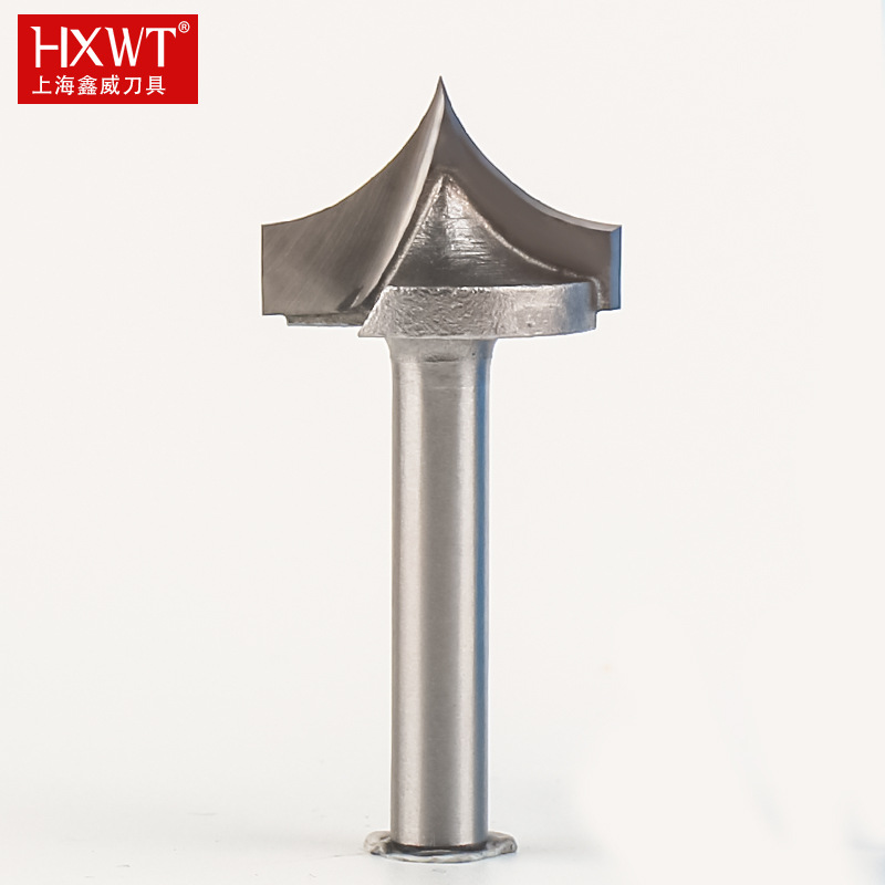 HXWT木工刀具专业级修边机刀头线条刀倒圆弧刀木工尖嘴雕刻刀