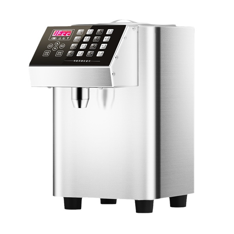 Máquina de jarabe, máquina de fructosa, equipo para tiendas de té con leche, dispositivo dosificador de polvo de frutas de 16 compartimentos, dispositivo dosificador de fructosa totalmente automático, sin freír.