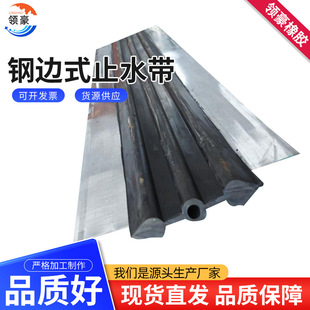 Steel Edge Water Stopper in Stock for Tunnel and Water Conservancy Construction, Embedded Steel Edge 350*8 Rubber Water Stopper