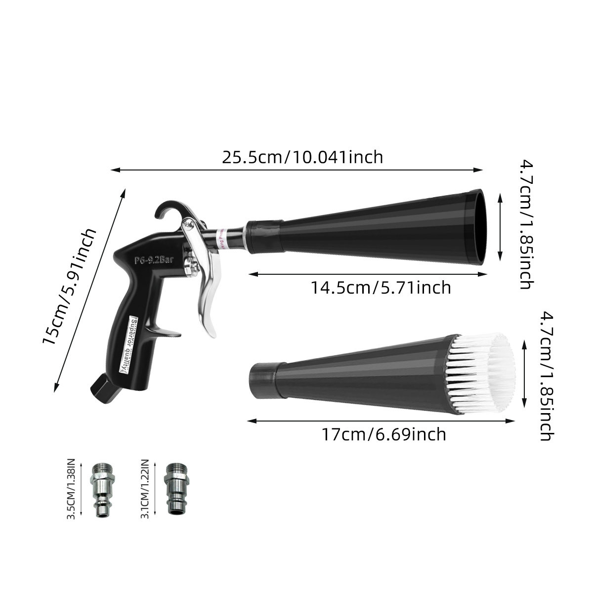 Tornado Air Blow Dust Gun Car Interior Air Vent Cleaning Tool
