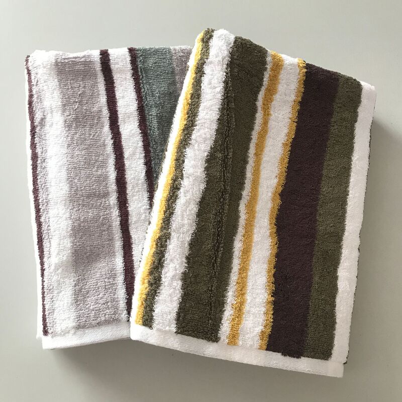 Foreign trade tail goods large bath towel in stock wholesale combed long-staple cotton long Terry striped adult 70x140cm large bath towel