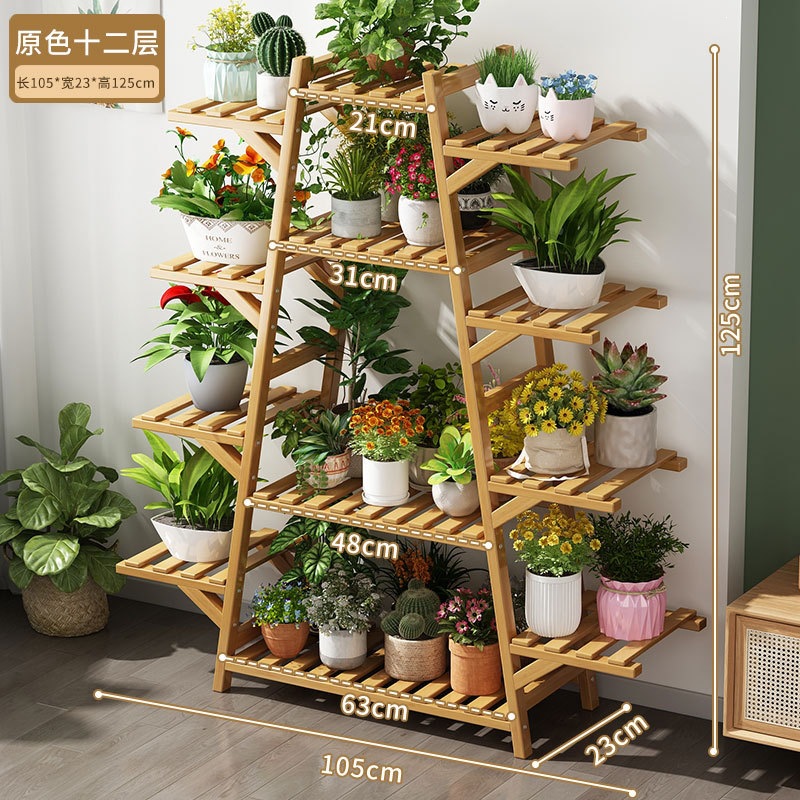 Estantes de maceta de flores de plantas modernas salas de estar tipo piso a piso balcón estantes de flores estantes de flores de Ratán interiores estantes de flores de lujo ligero