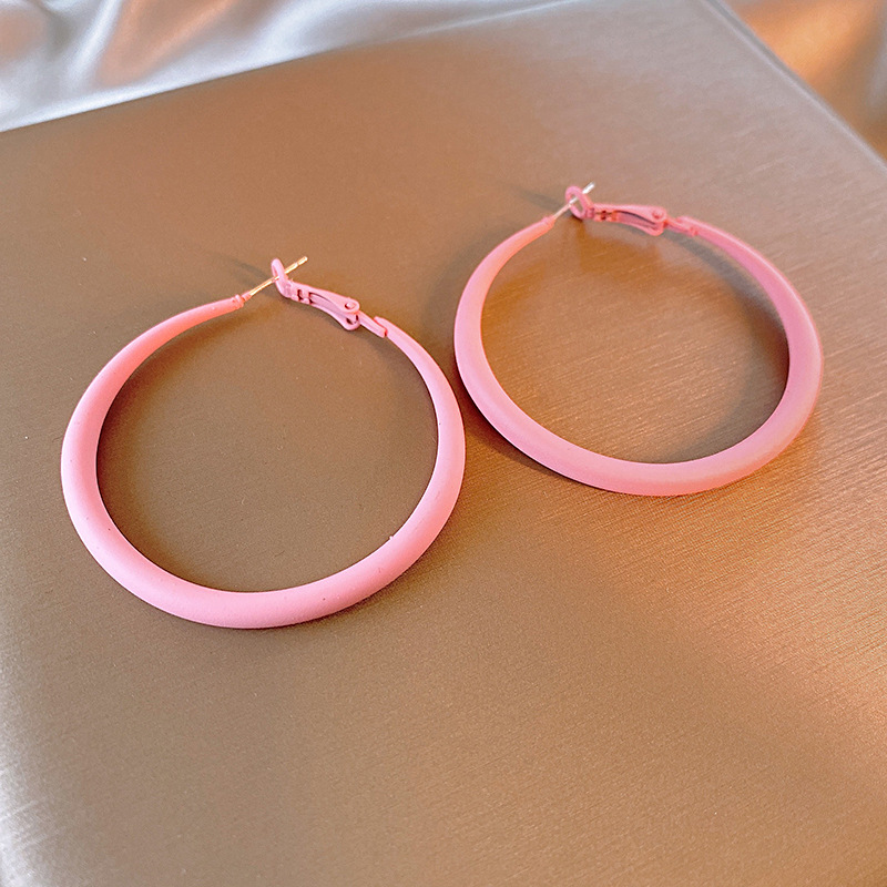 101#Silver needle-pink-circle