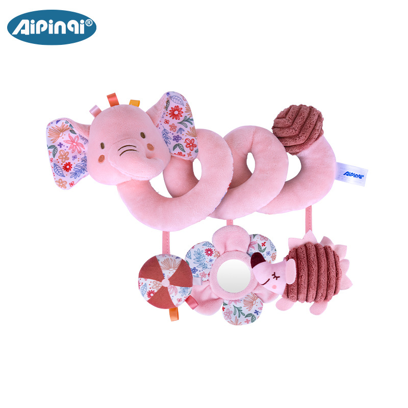 Aipinqi nueva cama rosa alrededor de la cama juguetes colgantes de carro para niños colgantes de muñecas de educación temprana infantil en stock