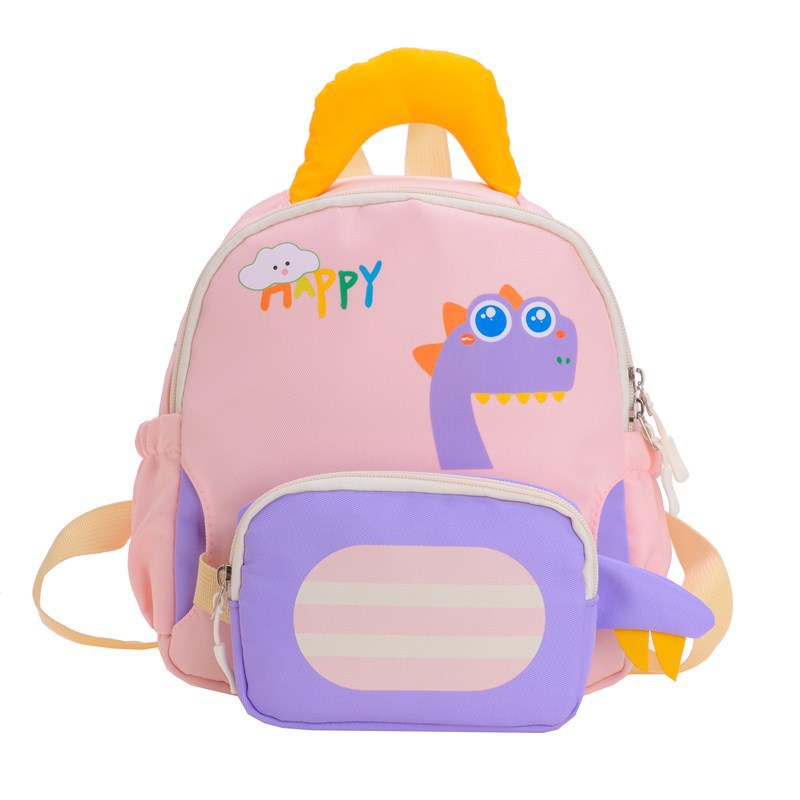 2025 nueva clase pequeña y media caricatura mochila encantadora mochila para niños y niñas mochila de jardín de infantes mochila de dinosaurios ocio para niños