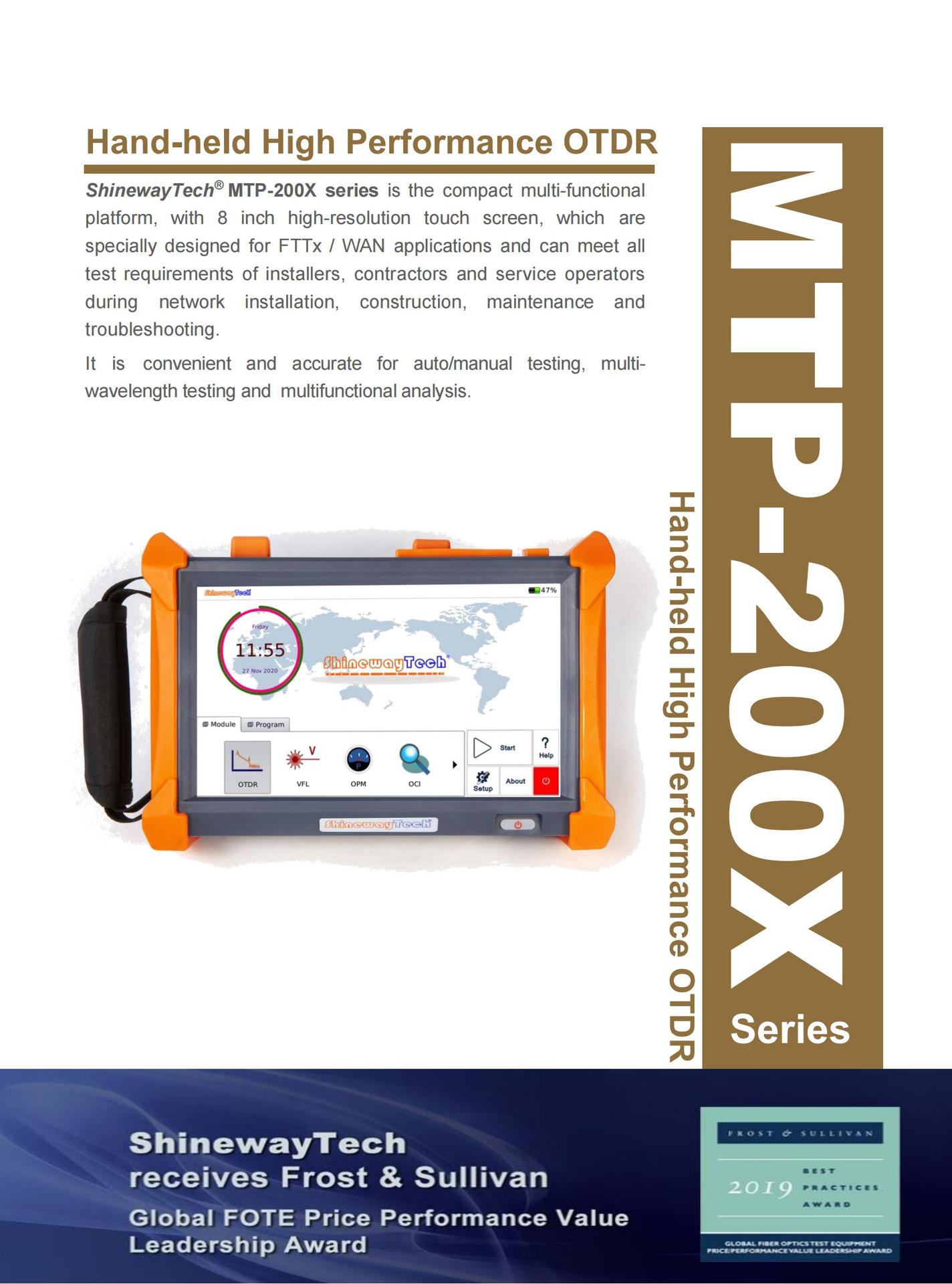 ������OTDR  MTP-200X-20VC MTP-200MTP-200X-20VD��ʱ������