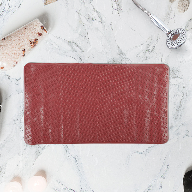 67*37 cuadrado baño antideslizante estera fuerte ventosa TPR alfombra de baño antideslizante alfombra de baño alfombra de bañera