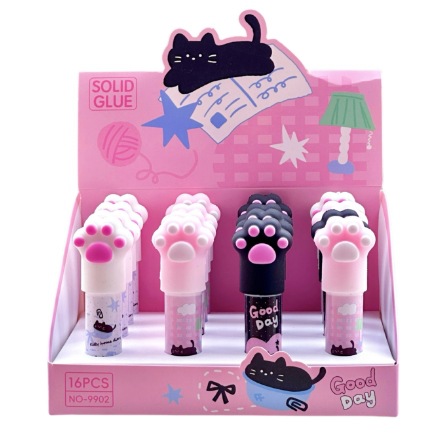 Linda barra de pegamento de pegamento sólido estudiante de oficina pegamento sólido de alta viscosidad de secado rápido estudiante papelería estudiante barra de pegamento hecha a mano de bricolaje