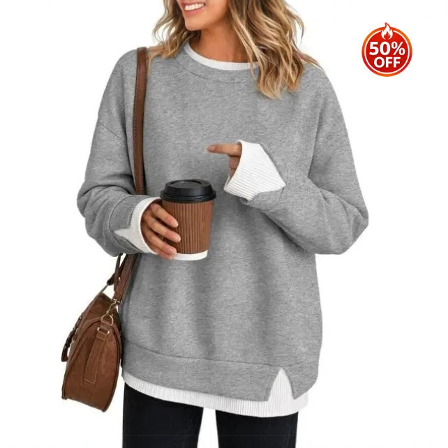 2026 European and American independent online store cross-border Amazon new women's casual loose long-sleeve sweatshirt
