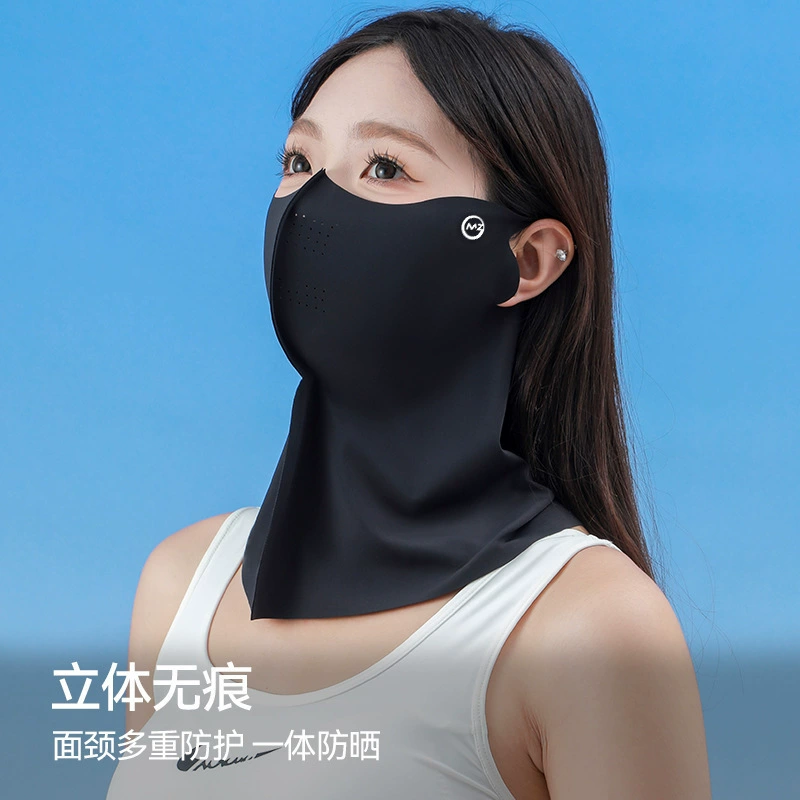 Летняя новая солнцезащитная маска сетка дышащая женщина на открытом воздухе