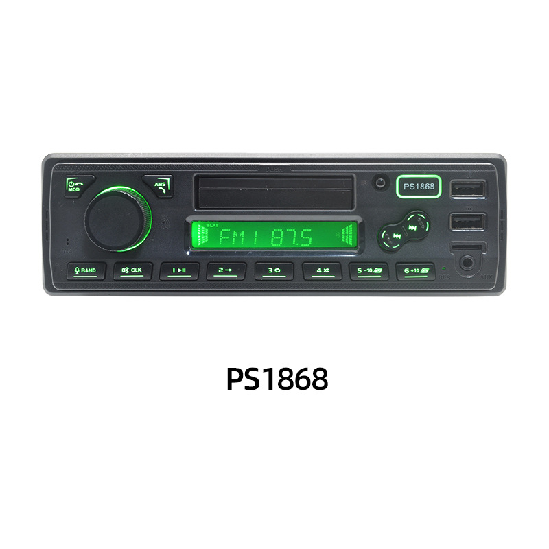 Reproductor de control de voz MP3 Bluetooth manos libres enchufable tarjeta TF doble radio de música sin pérdida U