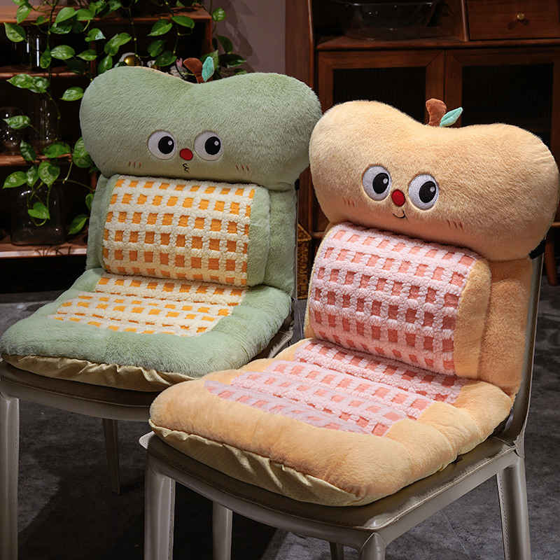 Cojín con Respaldo Térmico de Peluche con Calefacción para Silla