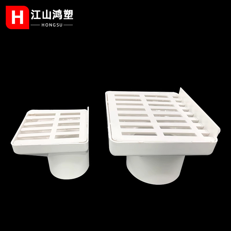 Desagüe de piso lateral de drenaje de piso de la esquina de alcantarillado de baño engrosado desagüe de piso cuadrado