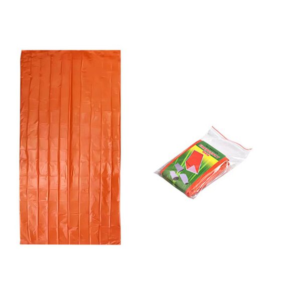 PE First Aid Blanket Marathon Cold-proof Sleeping Bag Thick Emergency Disposable Thermal Insulation Raincoat First Aid Tent