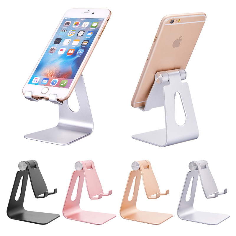 Aluminum Alloy Mobile Phone Tablet Universal Stand Desktop Single Foldableing Lazy Metal Printable Gift Logo Foldableing Portable