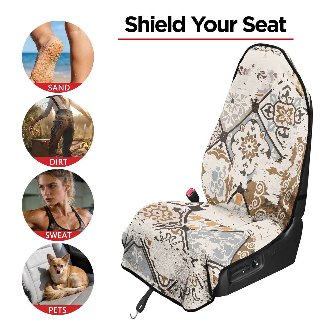 Car seat towel cover front seat protector suitable for gym and exercise, universal for all seasons, car use 76