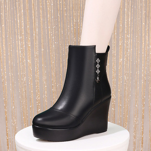 10CM�����R��ѥŮ�ﶬ�ӽq��׷�ˮ̨�ָ����´�С�a��Ƥ��ѥŮЬ