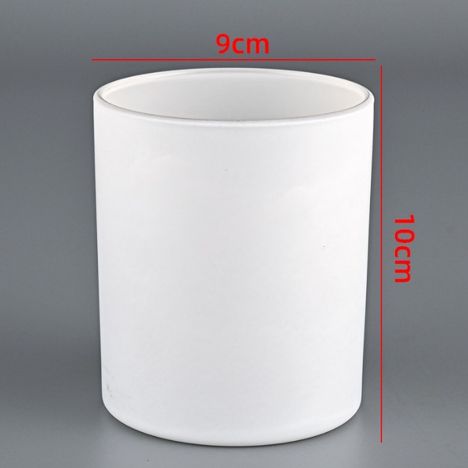 Venta al por mayor simple vidrio esmerilado Copa hogar creativo decoración aromaterapia candelabro diy transparente fragancia vela tarro