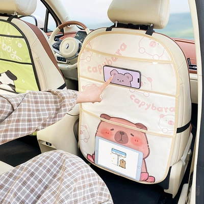 pad rear universal car seat: Chair back anti-kick pad