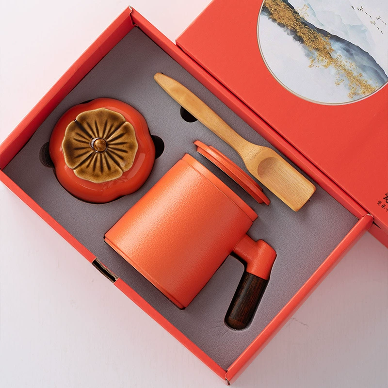 Gift box in gift box, ceramic tea cup, set, Birthday gift
