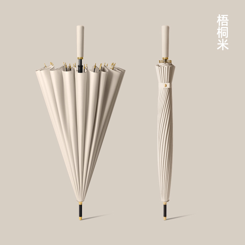24骨自動傘大型号ビジネスストレート傘二人直柄工場卸売りロゴ広告長柄傘|undefined