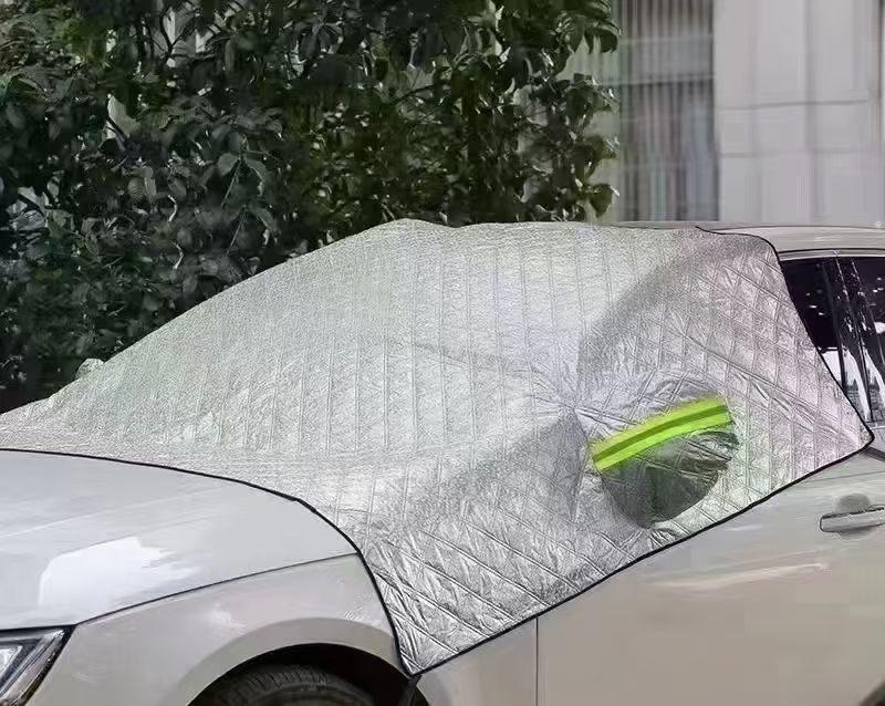Car Snow Shield, Car Front Windshield Cover, Magnetic Snow Shield with Rearview Mirror Cover, Thickened Snow Shield, Cross-Border Hot Model