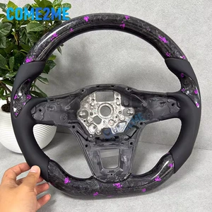 Customized Modified Volkswagen Passat 2020-2021 Purple Forged Carbon Fiber Steering Wheel