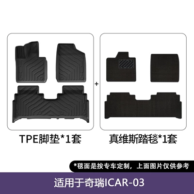 Modelə uyğun ayaqaltı Chery Icar 03/Fengyun X3/X3L, Environmentally - 24-25-chery-icar-0325-fengyun-x3x3l-double-layer-floor-mats-jeanswest-blanket