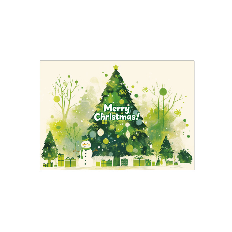 クロスボーダーアマゾンクリスマスグリーティングカード手書きありがとう祝福メッセージカードギフト装飾小さなカード英語スタイル|undefined