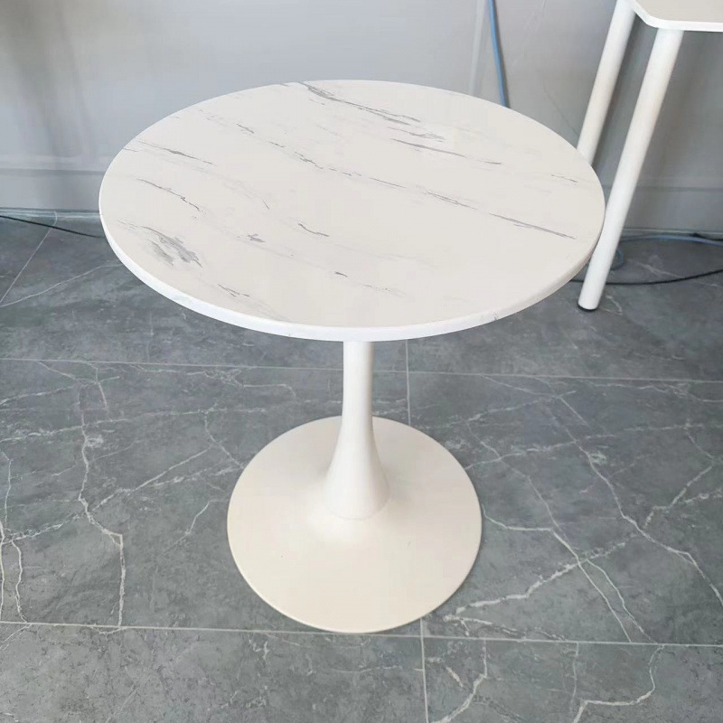 Nórdico hogar mesa de ocio hotel de negocios recepción mesa redonda de oficina de negociación inswind leche té cafetería blanca