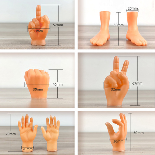 Cat petting hand toys finger cots for massaging five-finger palms and cat teasing sticks mini creative trick little hands for teasing cats