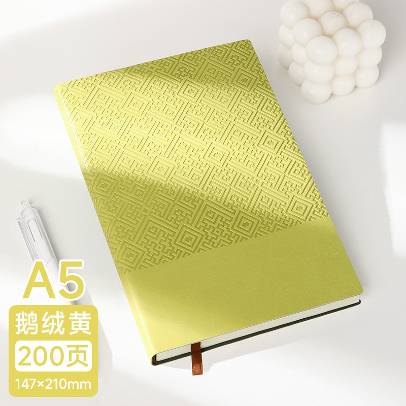 新款笔记本a5厚本子高颜值几何记事本手账本子学生软皮日记本定制|undefined