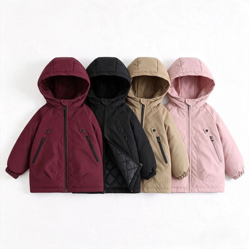 Cross-border children's clothing foreign trade new model children's windbreaker cotton jacket boys' and girls' ski outdoor coat winter jacket Cross-border children's clothing foreign trade new model children's windbreaker cotton jacket boys' and girls' ski outdoor coat winter jacket