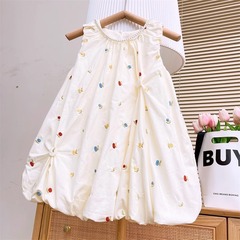 Children's dress summer 2025 new girl princess dress baby girl summer Korean style sleeveless bud skirt