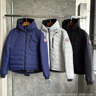 25 Autumn/Winter Big Goose Lodge Men's Short Hooded Lightweight down Commuter High Street Warm Couple Thickened Jacket