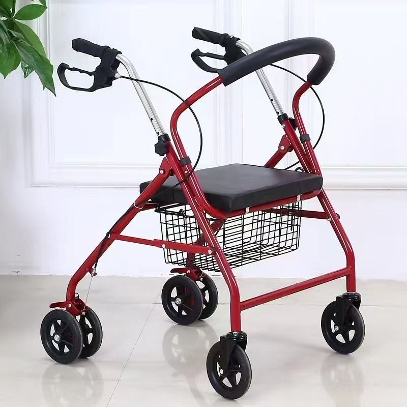 メーカーの四輪食料品ショッピングカート、高齢者用歩行器、手押し車、押し車、座れるショッピングカート、高齢者用レジャー用シート|undefined