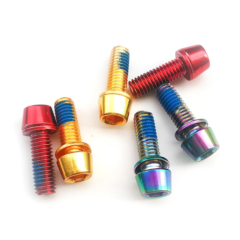 Mi,xim colorido tornillo vertical tornillo de freno V tornillo de freno M6 * 18mm