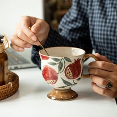 中古系列杯碟套装下午茶创意咖啡杯法式复古牛奶杯碟早餐杯碟陶瓷