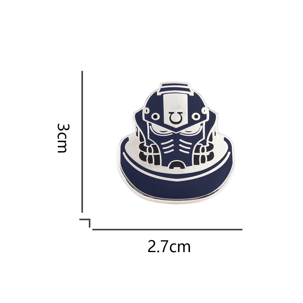 Aliexpress Cross-Border New Warhammer 40K Merchandise Brooch Game Gift Cartoon Metal Badge Clothing Accessories