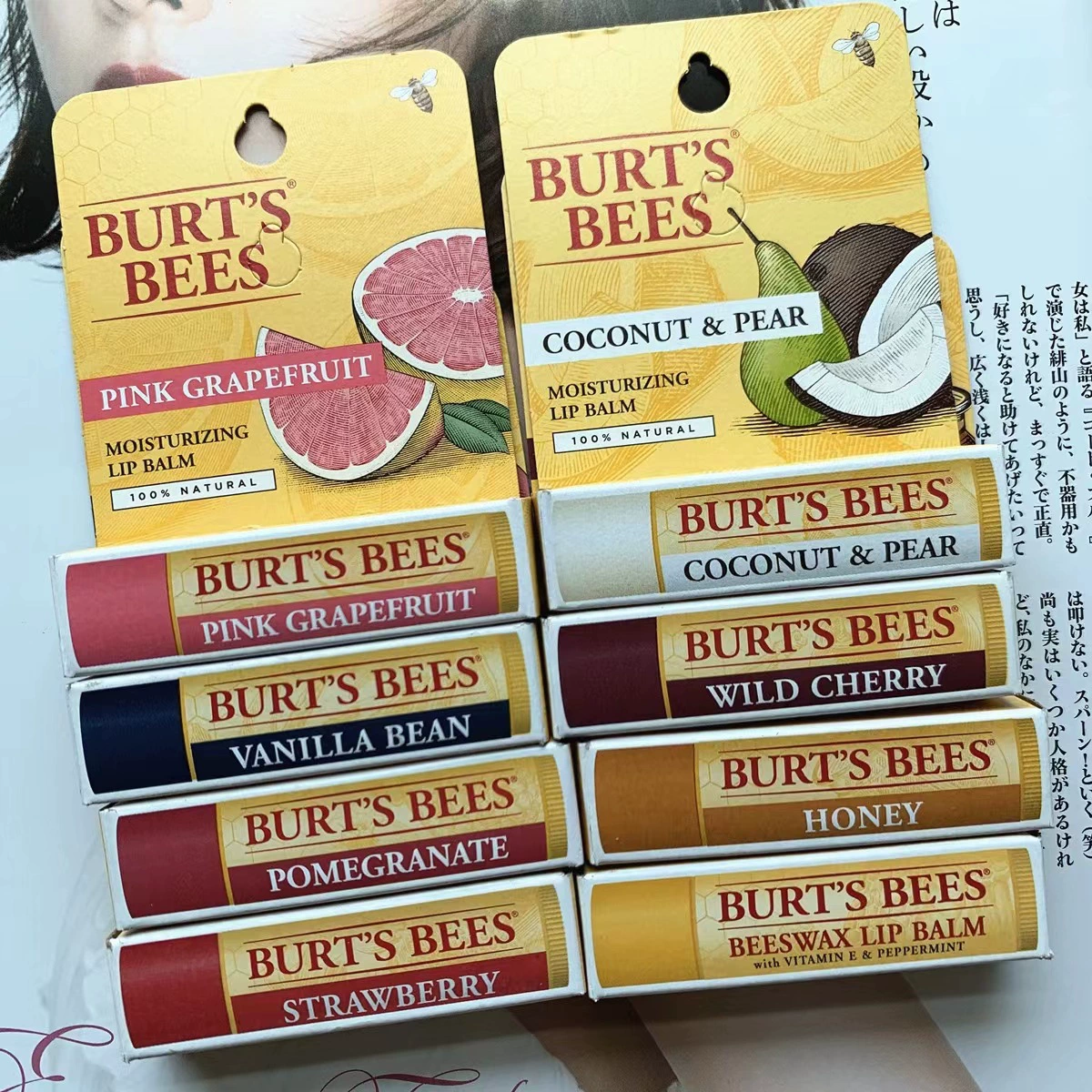 Бальзам для губ American Burt's Bees, увлажняющий и питательный, для беременных, детей и женщин, предотвращает сухость и трещины, 4,25 г